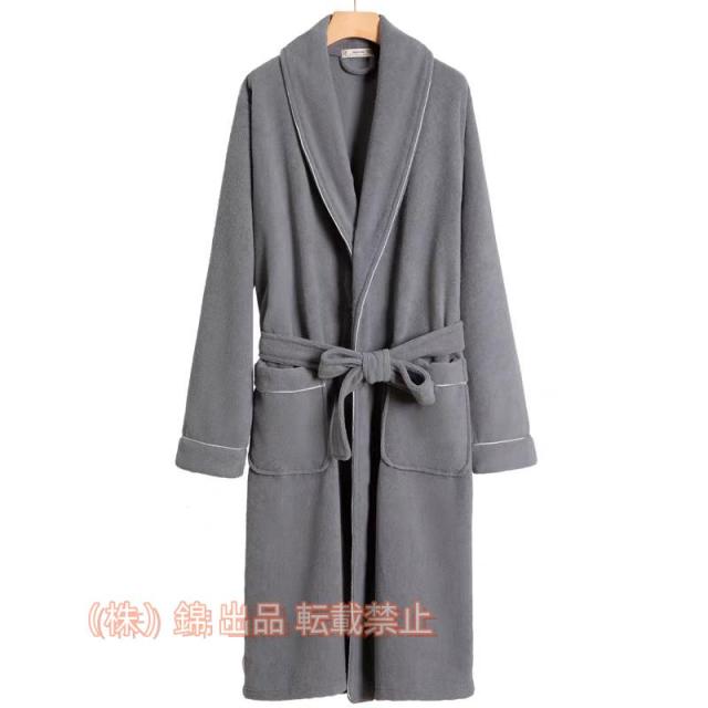 ルームウェアメンズバスローブレディース男女兼用春夏秋ロング丈ガウンパジャマ株式会社錦部屋着ペアカップル大きいサイズ寝巻きお風呂上がり単品一点