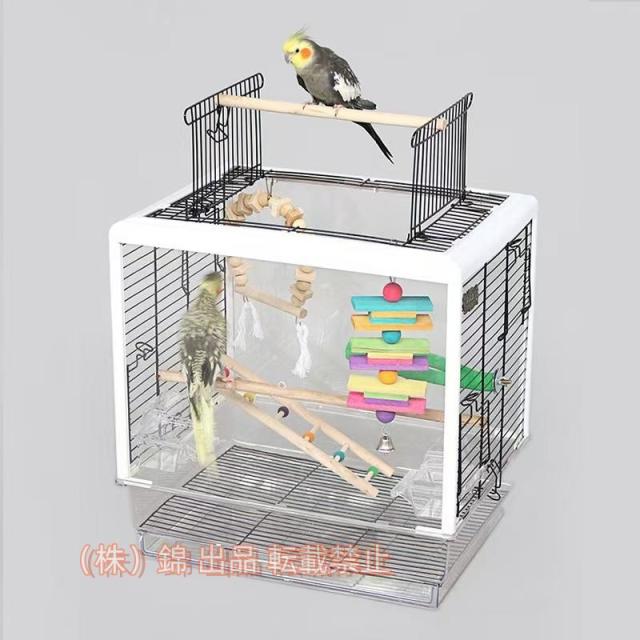 アクリルバードケージ[スリムタイプ] オウム 鳥 インコ 小動物用 おかもち式扉 アクリルバードケージ[スリムタイプ] オウム 鳥 インコ 小動物用 おか