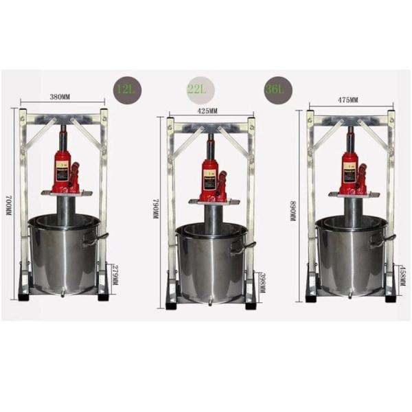 搾汁機 12-36L ワイン圧搾機 ステンレス鋼 果汁 絞り器株式会社錦 自家醸造機 (36l) 搾汁機 12-36L ワイン圧搾機 ステンレス鋼 果汁 絞り器株式会社錦