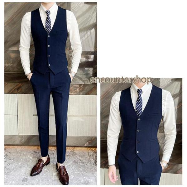 紳士服 メンズ スーツセット 3点セット セットアップ フォーマル ワン