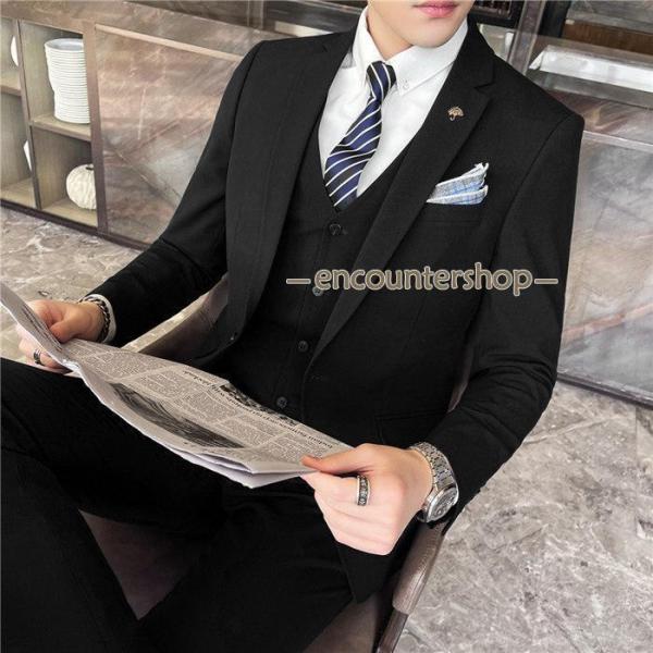 紳士服 メンズ スーツセット 3点セット セットアップ フォーマル ワン