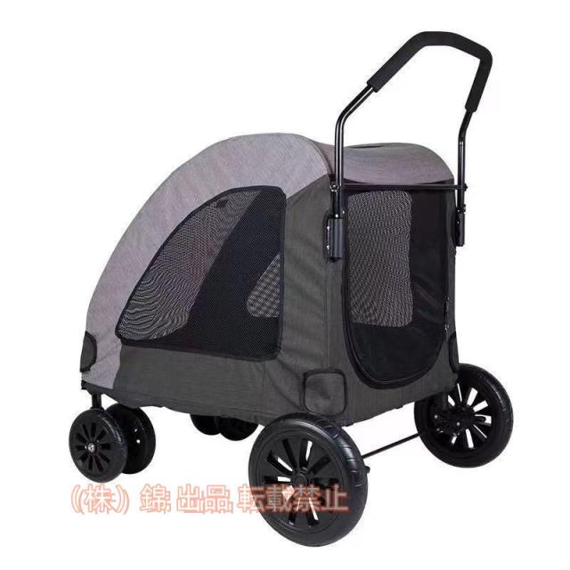 ペットカート 耐荷重50kg 折りたたみ 多頭 中型犬 小型犬 猫 軽量 組立