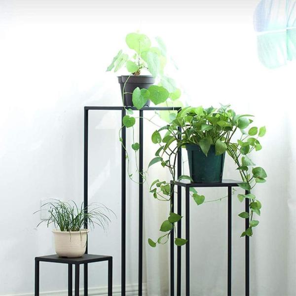 鉄アートフラワーポットホルダー、屋内植物コンテナ棚リビングルームシェルフソファサイドテーブルバルコニーフロアスタンドフラワーポットテーブル 黒 3pcs ｜鉄アートフラワーポットホルダー、屋内植物コンテナ棚リビングルームシェルフソファサイドテーブルバルコニーフロアスタンドフラワーポットテーブル,白,3pcs｜サイドテーブル  オンライン通販