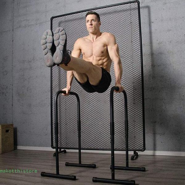 ノンスリップハンドル付きスプリット平行棒、ディップスタンドステーションボディプレス平行棒株式会社錦家庭用フィットネス筋力トレーニング機器用水平棒 ノンスリップハンドル付きスプリット平行棒、ディップスタンド