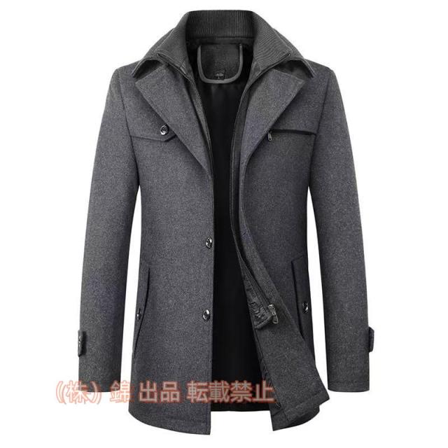 コート メンズ ビジネスコート 通勤 冬服 アウター 紳士服株式会社錦 冬コート ウール ビジネス カジュアル おしゃれ セール
