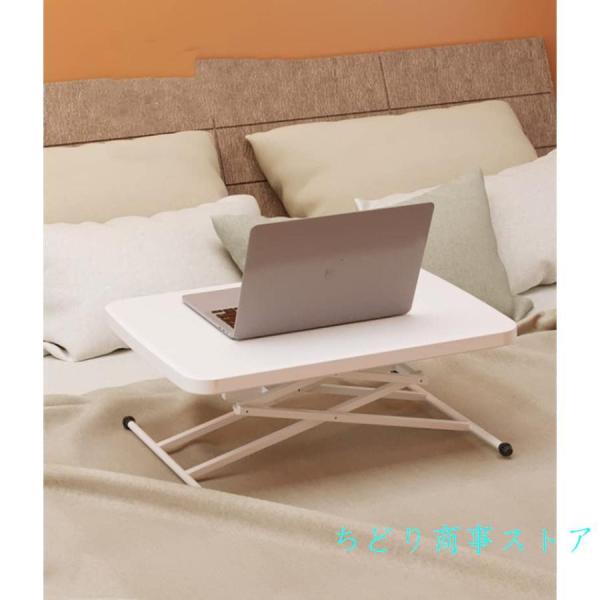 昇降式テーブル折りたたみテーブルサイドテーブル高さ調節S＆L4段階調節(29-67CM)耐荷重75kg昇降パソコンテーブル伸張式テーブル簡易デスク昇降式デスク介 昇降式テーブル折りたたみテーブルサイドテーブル高さ調節4段階調節(29