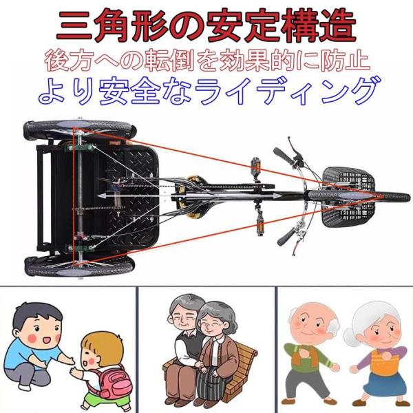 三輪自転車 高齢者用 折りたたみ式三輪自転車 3輪クルーザーバイク