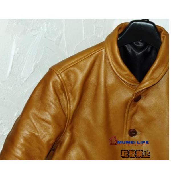 超人気☆カウハイド 復刻20's A-1タイプ コサックジャケット キャメル