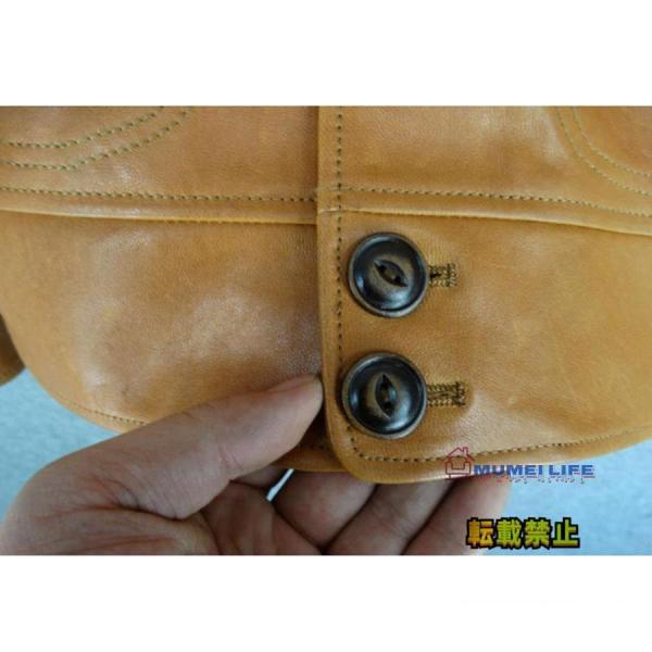 シープスキン 復刻20's A-1タイプ コサックジャケット キャメル