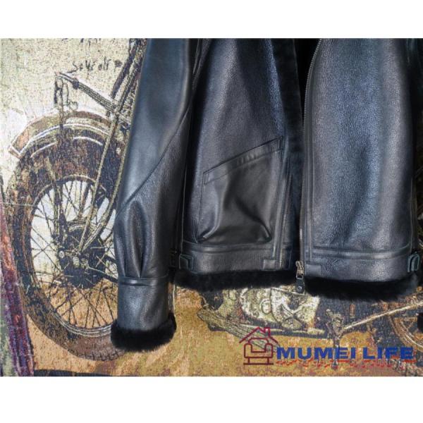 シープスキン 復刻40's TYPE B-3 ムートンフライトジャケット ブラック