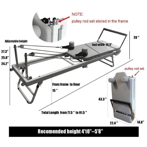 ピラティスリフォーマーマシン 家庭用 折りたたみ式ピラティス 株式
