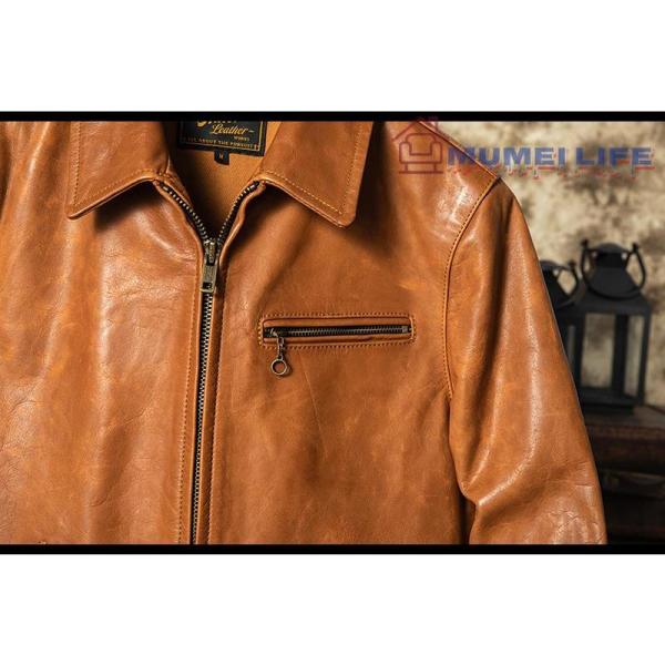 新入荷☆シープスキン 60'sカフェレーサー シングルライダース レザージャケット キャメルブラウン 株式会社S＆Lオイルレザー 牛革 新入荷☆シープスキン 60'sカフェレーサー シングルライダース レザー