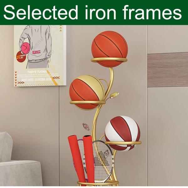 スケットボール収納ラック金属製スポーツ用品収納ラック多層スチール