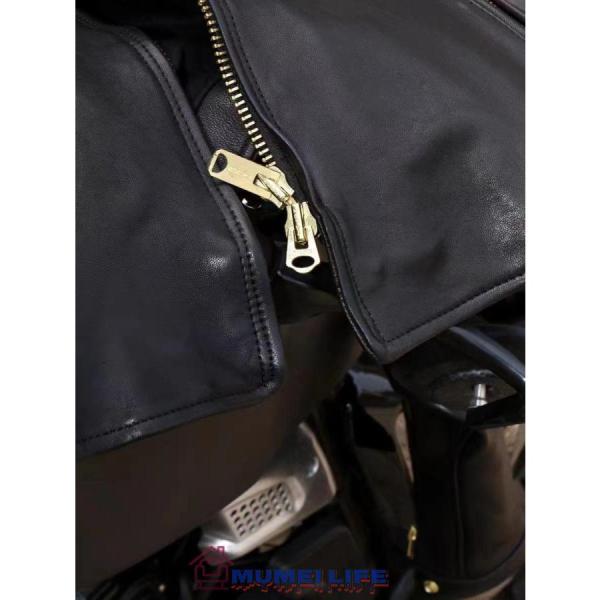 超人気☆1.2mm 30'sスタイル シングルライダース レザージャケット 株式会社錦ブラック トスカーナ植物鞣し革 羊革