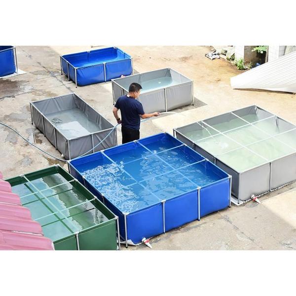 フレーム魚の池、折りたたみ式ペット犬プールポータブル子供用プールターポリン魚とエビの飼育池株式会社錦庭の農業用水貯蔵フレーム(Color:GraySize:2x1x0.7m)