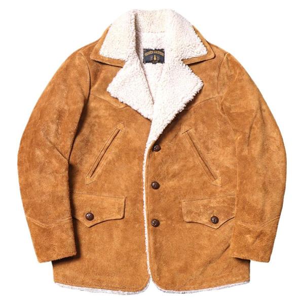 アメリカンレトロファーマーレザーコート男性用、株式会社錦綿第一層牛革と羊皮ワンピースインナーミドルコート アメリカンレトロファーマーレザーコート男性用、株式会社錦綿第一層牛革と