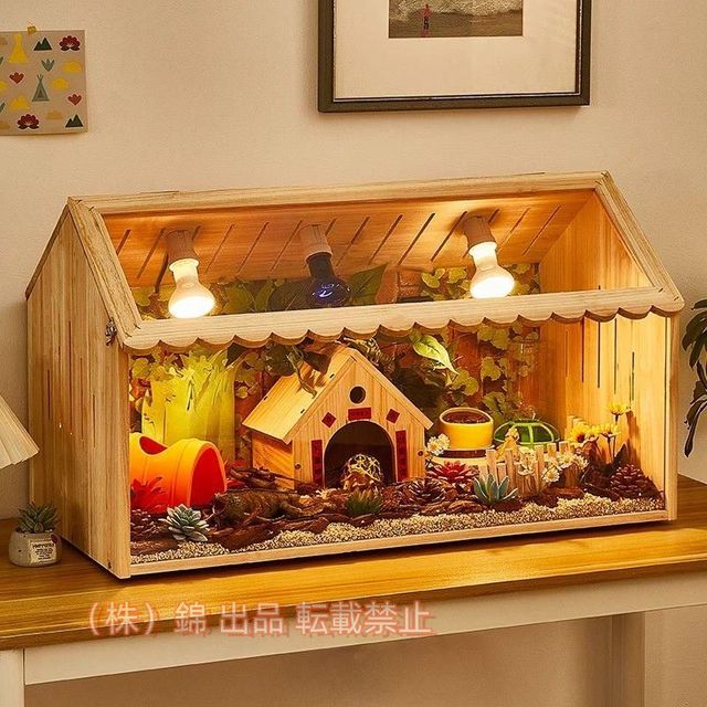 爬虫類ケージ 通気性テラリウム 大型ハムスターケージ アクリル小動物ケージ快適な爬虫類テラリウム株式会社錦トカゲ ヤモリ ハムスター チンチラ ハリネズミ