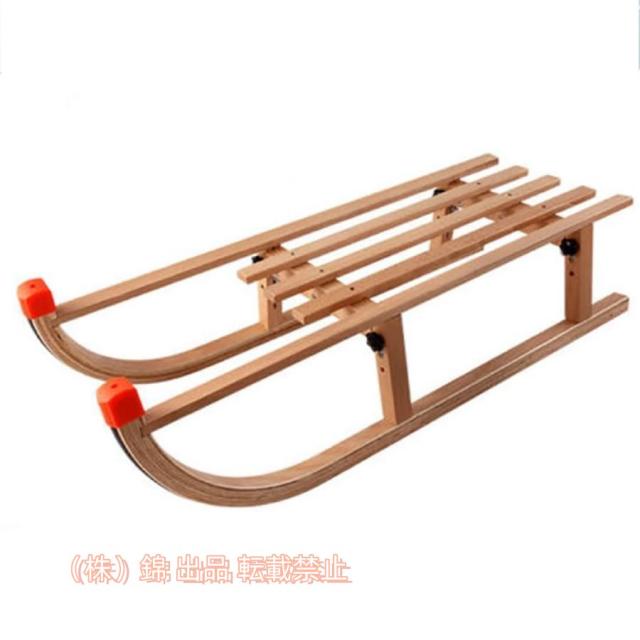 折りたたみ式雪そり、大人と子供用の木製スキーそり、冬の屋外スキースノーレーサー 株式会社錦ブナ材で作られたフレーム、35.4*14.9*10.6インチ、220ポンド