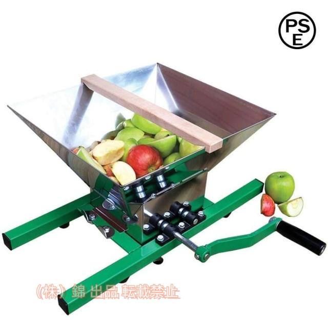 粉砕機 食品 手回し粉砕機 手動 小型 破砕機 家庭用 業務用 7L 大容量 果物 野菜 株式会社錦 粉砕機械 ステンレス鋼 お手入れが簡 (ホッパー容量:7L)