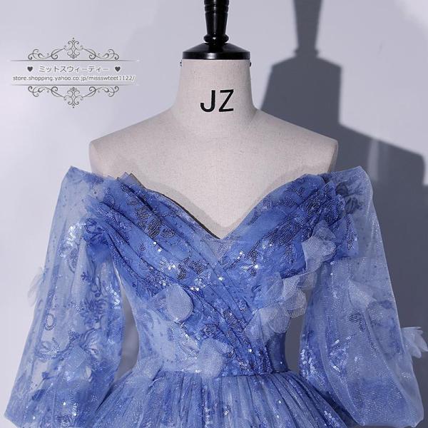 カラードレスロングドレス演奏会イブニングドレスプリンセスライン