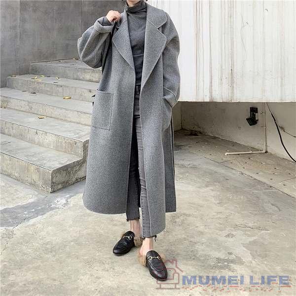 N.O.R.C ノーク リバーコート ダブルフェイス ロング キャメル M