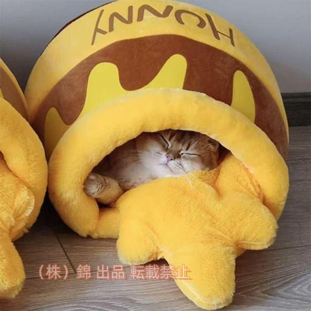 ペットベッド マット はちみつ もちもちペット 猫用ベッド ふわふわ もちもち かわいい ペットグッズ 室内株式会社錦 おしゃれ ポイント消化 快適