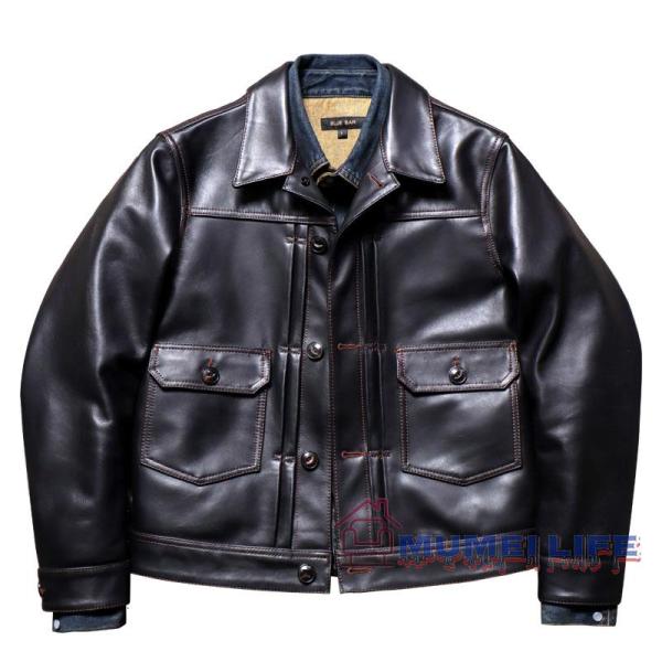 イタリア産ベジタブルタンニン鞣し牛革 メンズ 本革 ジャケット ラペル