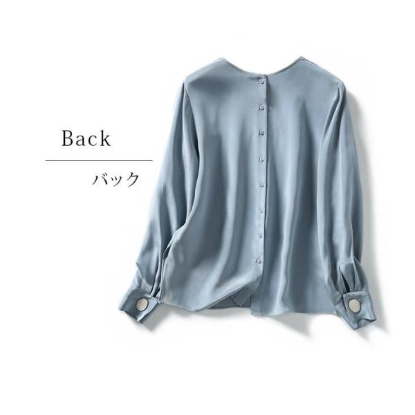 ブラウスシルク立ち襟レディース秋フォーマル長袖インナートップスプリーツシフォンきれいめオフィス通勤OL事務株式会社錦母の日S/M/L/LL/2XL送料無料 ブラウスシルク立ち襟レディース秋フォーマル長袖インナートップス