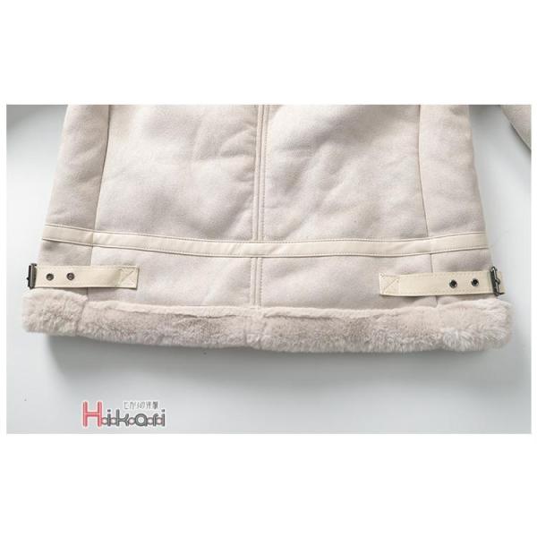 ムートンコート 2022 メンズ 裏ボア ムートンライダースジャケット