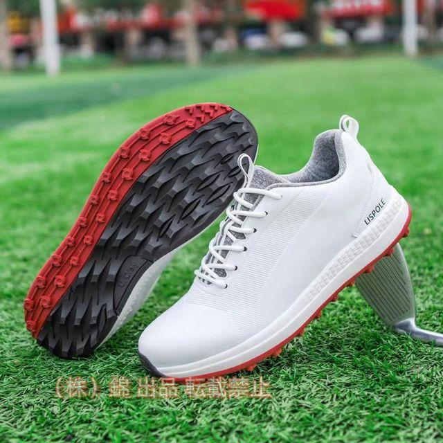 ゴルフシューズ メンズ スパイクレス 兼用 ゴルフ 靴 紐タイプ