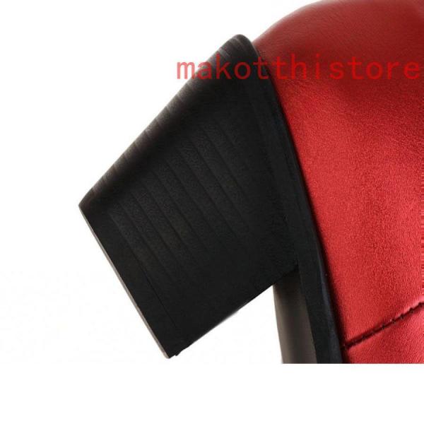 ウエスタンブーツ6.5cmヒールラウンドトゥロングブーツエンジニア