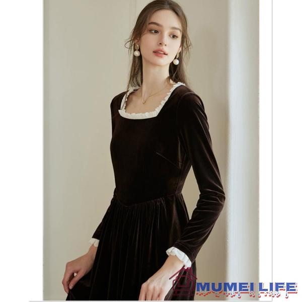 フレア ロングワンピース 結婚式 服装 50代 女性 叔母 顔合わせ 服装