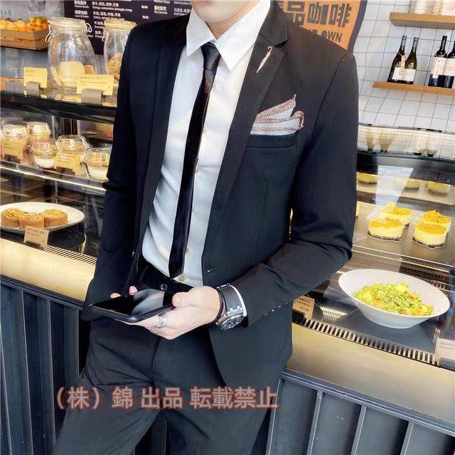 【裾上げ対応無料！】メンズスーツ 1ツボタン ビジネススーツ 3色展開 紳士服 suit 春夏 秋冬 通年 株式会社錦 オールシーズン対応