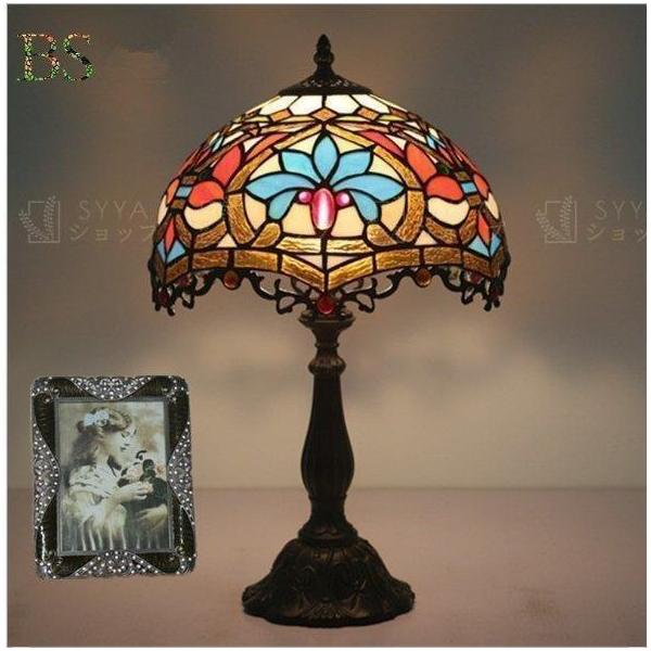 美品　ステンドグラススタンド　ランプ　花がら　豪華　電気　寝室　玄関 美品 ステンドグラススタンド ランプ 花がら 豪華 電気 寝室 玄関 美品