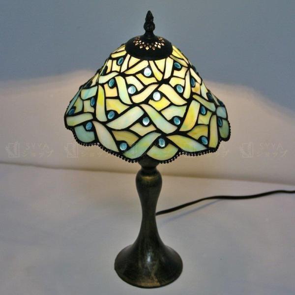 ステンドグラス アンティークライト テーブルランプ インテリア 蝶々