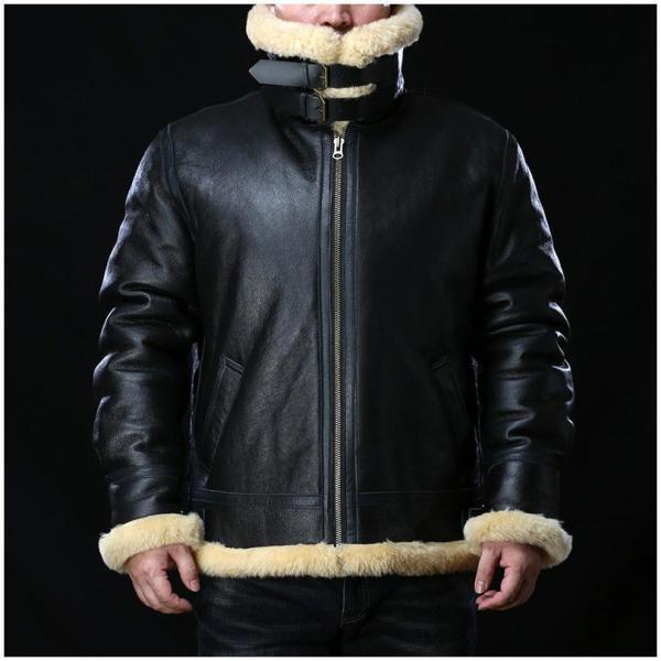 3ムートンジャケット ムートコート B3 フライトジャケット 革ジャン