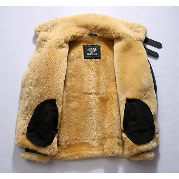 3ムートンジャケット ムートコート B3 フライトジャケット 革ジャン