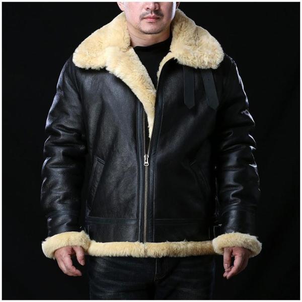 3ムートンジャケット ムートコート B3 フライトジャケット 革ジャン