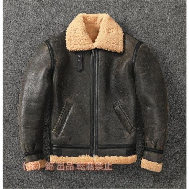 3　本革フライトジャケット　本革 羊革　本皮 メンズ 株式会社錦　防寒