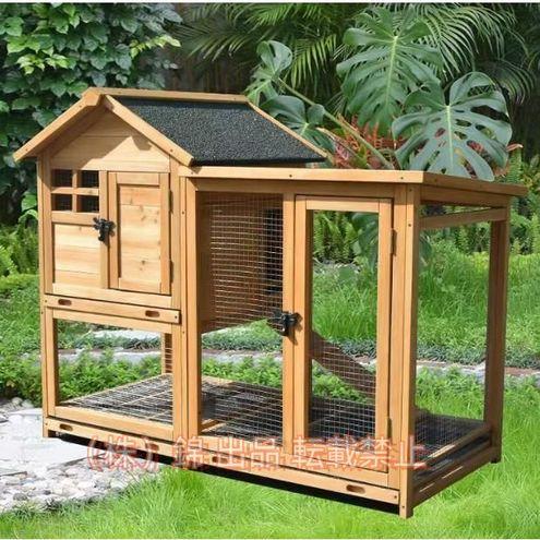 屋外木製鶏小屋耐候性大型鶏かご 6羽の鶏用の大きな鶏小屋防雨組み立て簡単複数のドア付きトレー付きワイヤーメッシュ家庭用株式会社錦飼育ケージ家禽用ケージ