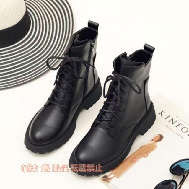 レースアップブーツブーツショートブーツレディース編み上げブーツ編み上げレースアップ幅広甲高ローヒール株式会社錦ワイズ3E疲れない歩きやすい春ブーツ