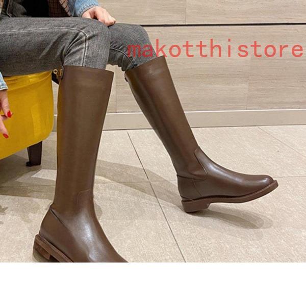 ロングブーツブーツレディース大きい筒周りゆったりロングジョッキー