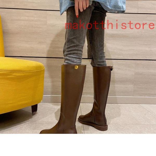 ロングブーツブーツレディース大きい筒周りゆったりロングジョッキー