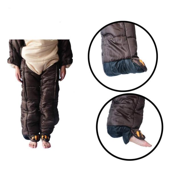 着る寝袋 歩ける寝袋 人型 動ける寝袋 シュラフ 冬用株式会社錦  男女兼用 3サイズ（適応身長150cm?185cm） 着る寝袋 歩ける寝袋 人型 動ける寝袋 シュラフ 冬用株式会社錦 男女兼用