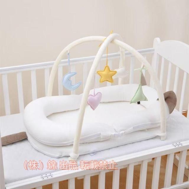 ベビーベッド 白 折り畳み ベッドインベッド 携帯型 添い寝 出産祝い