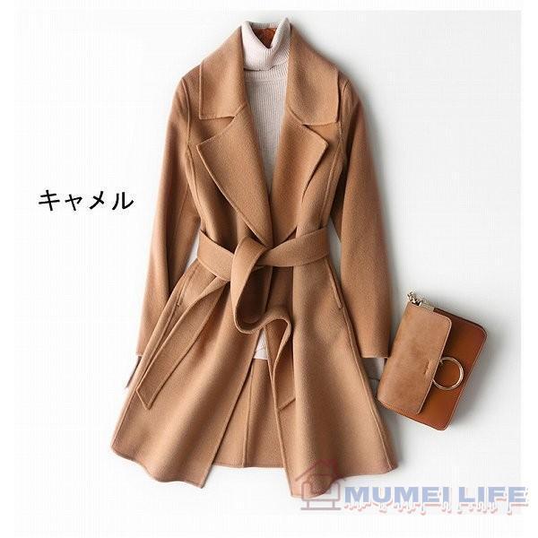 上品ハーフコート ウール100% リバーコート ダブルフェイスコート 一枚