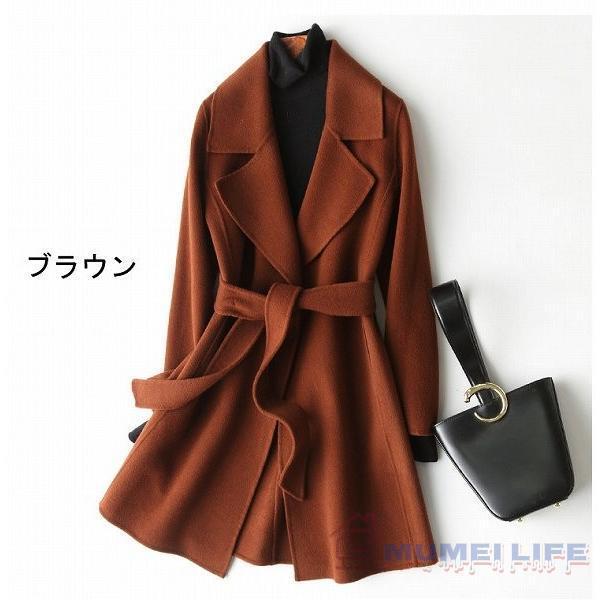 上品ハーフコート ウール100% リバーコート ダブルフェイスコート 一枚