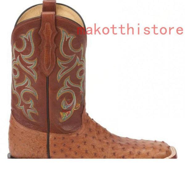 ウエスタンブーツレディース本革調ミドルブーツレディースブーツ