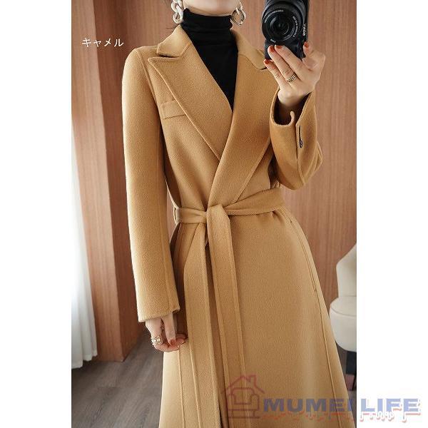 ウール100％ロングコート　 リバーコート　ダブルフェイスコート　一枚仕立て　株式会社錦オレンジ　ベージュ　大人 ウール100％ロングコート リバーコート ダブルフェイスコート 一枚