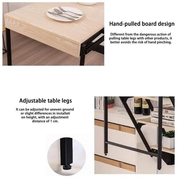 折りたたみダイニングテーブル 壁掛け式 コンピュータデスク スペース